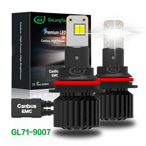 GL71 car 9007 LED 9000LM 90W headlight bulbs the brightest led headlight H4 9004 H13 Led  Headlamp for car