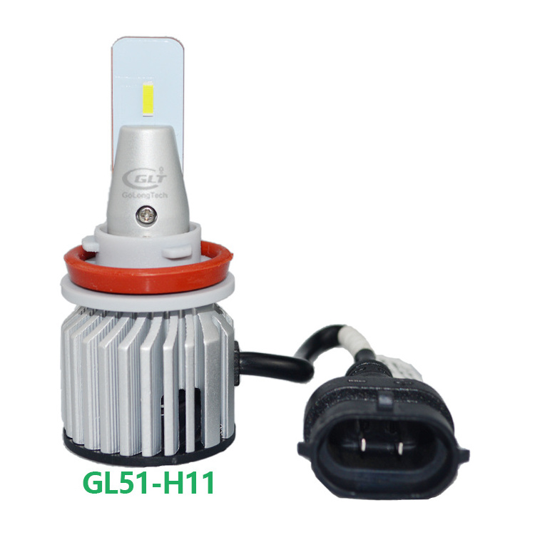 Golongtech GL51 11000 lumen H11 LED Headlight Bulbs H11 H8 H16 9005 Car LED Headlight