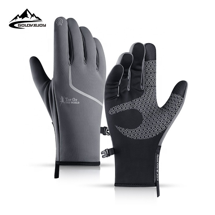 GOLOVEJOY DB38 Waterproof Anti-Slip Unisex Touch Screen Winter Gloves Cycling Sport Reflective Riding Gloves for Motorcycle