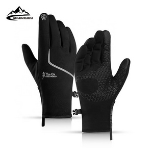 GOLOVEJOY DB38 Waterproof Anti-Slip Unisex Touch Screen Winter Gloves Cycling Sport Reflective Riding Gloves for Motorcycle