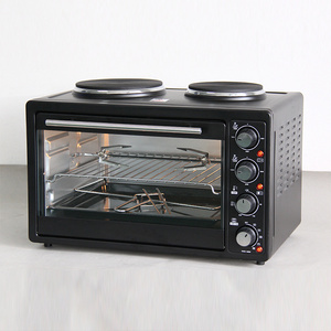 Kitchen appliance mini electric toaster oven with two hot plate