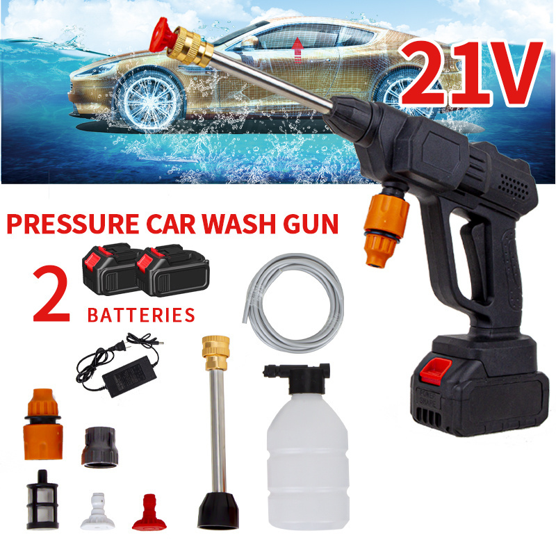 GOMAN Cordless Car Washer Water Gun 24v Lithium BatteryPortable High-pressure Washing Water GunCar Washer Foam Spray Gun