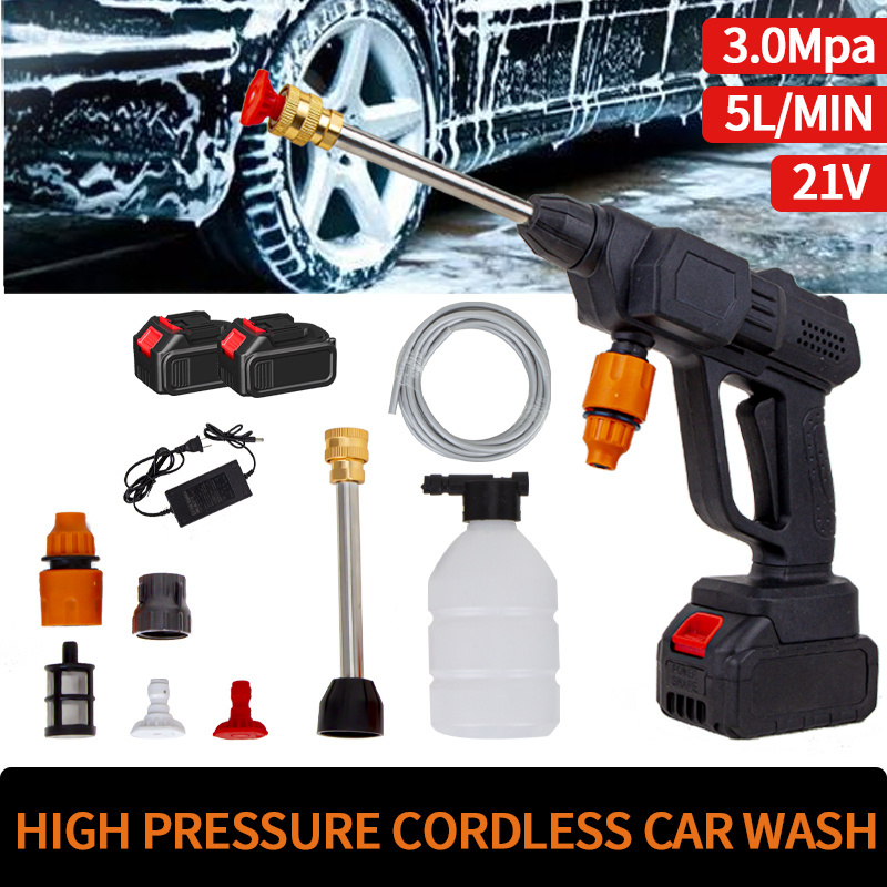 GOMAN Hot Sale Wireless Lithium Car Washing Machine Portable High-pressure Washing Water Gun