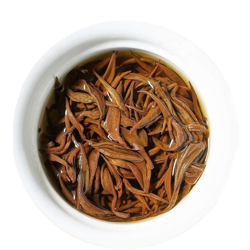 Luxury Grade China Yunnan Black Snail Tea Golden Tips Yunnan Dian Hong Luo Cha Black Fermented Tea