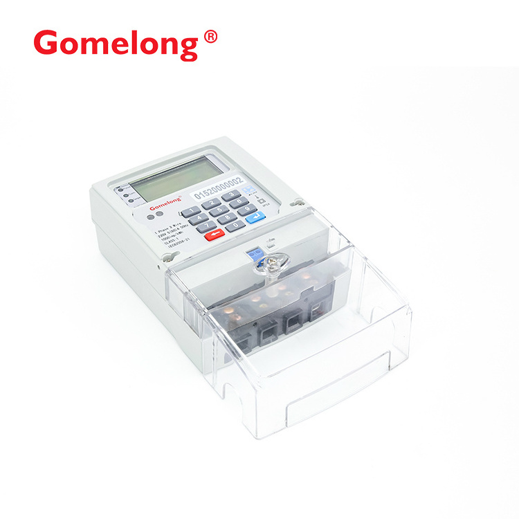 GOMELONG Fashion Style STS Standard prepaid Energy kwh power consumption meter with Free Vending System