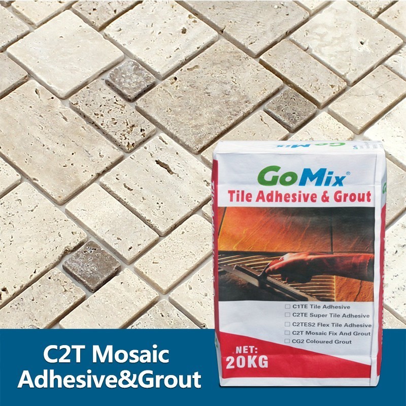 Factory Direct 20kg Cement Based Mosaic Tile Adhesive Glue C2T Mosaic Fix and Grout for Swimming Pools