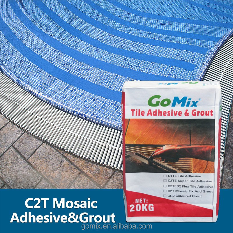 Factory Direct 20kg Cement Based Mosaic Tile Adhesive Glue C2T Mosaic Fix and Grout for Swimming Pools