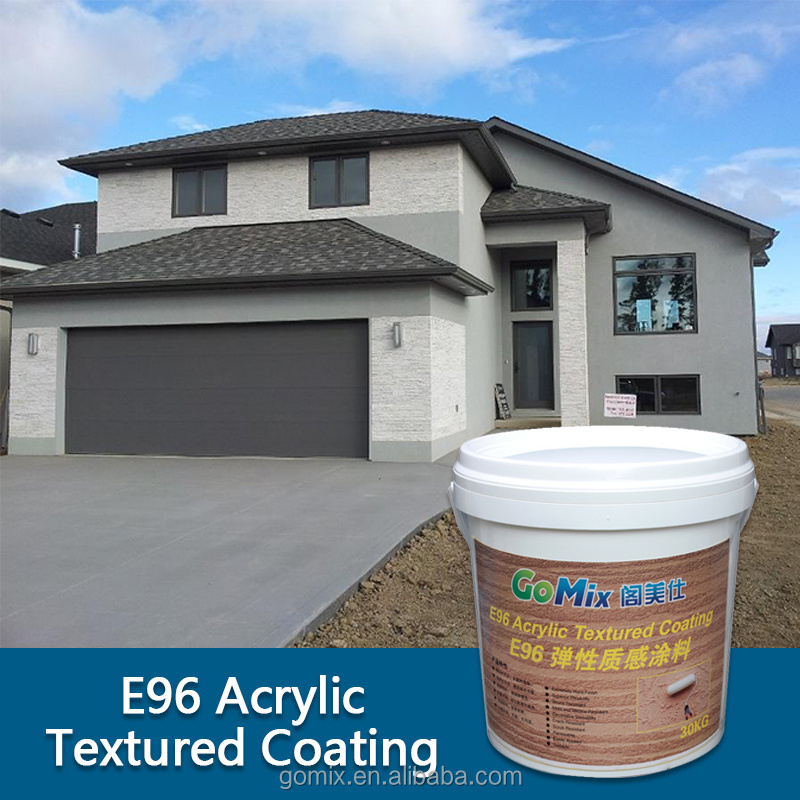 UV Resistant Elastomeric Wall Stucco E96 Textured Exterior Paint