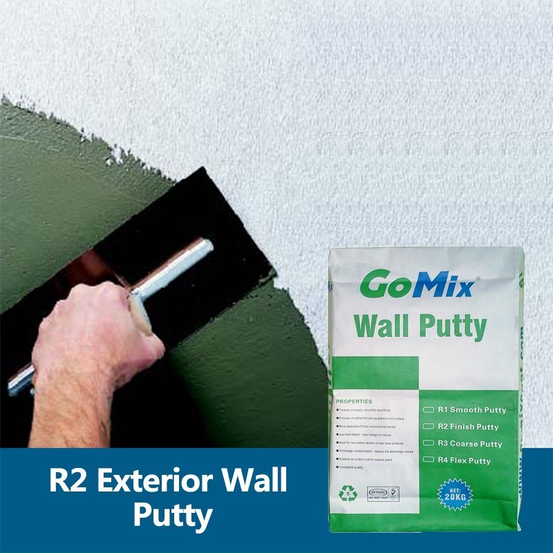 20kg durable wall skim coat hard finish damp proof White Cement Based R2 Chemical Wall Putty