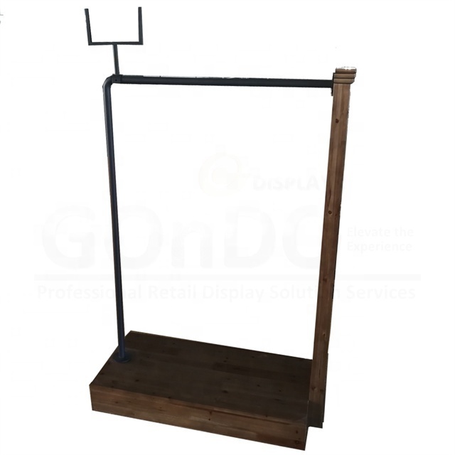 Metal Garment Clothes Shoes Bag Stand Rack Clothes Stand Rack with Metal Price Sign Holders Clear Acrylic Display Stand