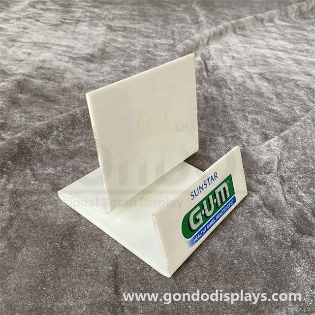 Checkout stand Top small shelf gum display rack counter clear acrylic chewing gum display stand