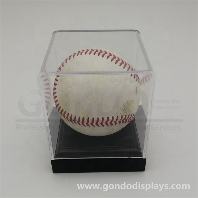 Game Souvenir Cube Box Stand Showcase trophy ball small plexiglass box Clear Acrylic Display Box for Ball Hat Wig Toy Basketball