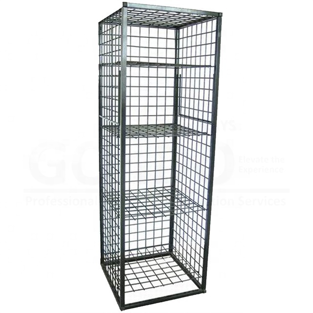 Custom 4x2x6 FEET Black Metal Wire Display Rack doll stand display custom dolls toys metal rotating display stand