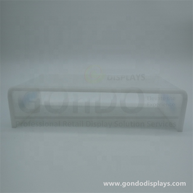 Opaque White Acrylic Riser Display product display tier acrylic stand plexi glass gift box Acrylic Riser for Pharmaceuticals