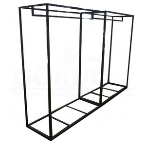 Steel Garment Display Retail Stand metal hanging t shirt display racks