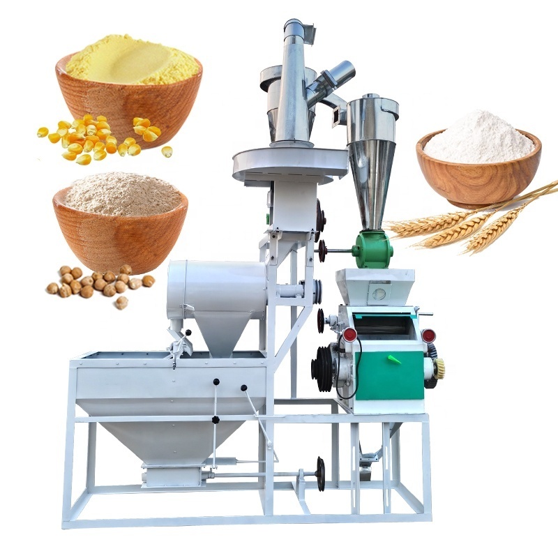 Wheat Semolina 5 Ton Per Day Mini Grain Rice Flour Mill Complete Production Line Neomatic Milling Machine