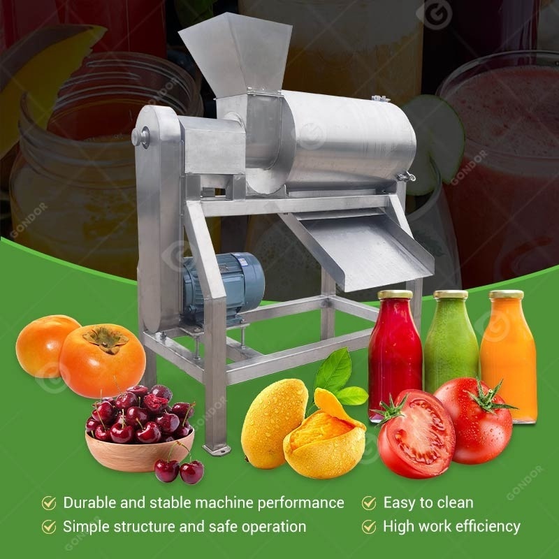 Avocado Apricot Tomato Sauce Pulp Strawberry Apple Automatic Mango Jam Make Single Channel Pulper Machine