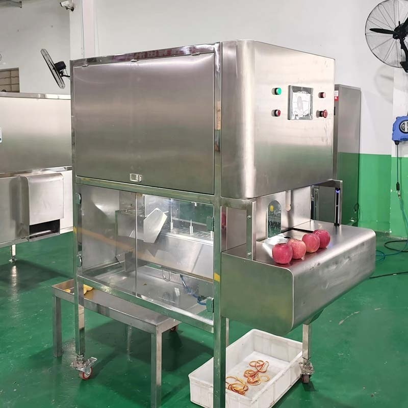 Automatic Industrial Orange Pear Lemon Persimmon Dragon Fruit Mango Slice Slicer Peeler Cut Peel Machine and Cut