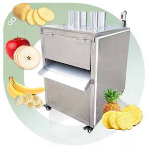 Small Scale Banana Plantain Cassava Fruit Pineapple Lemon Slice Chip Make Slicer Cut Production Machine