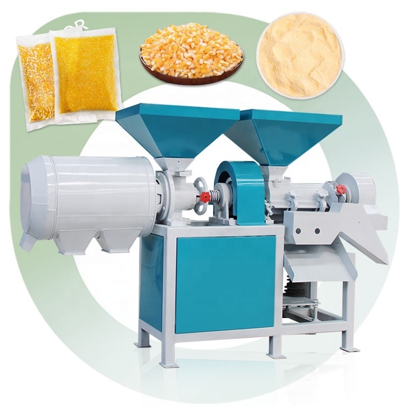 Auto Maize Flour Mill Plant Grinder Remove Germ Degerminate India Corn Peel and Grits Grind Machine