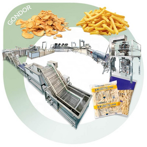 Fried Sweet Turkey Price Fully Automatic Frozen Product Line French Fry Patatos Potato Chip Make Machine