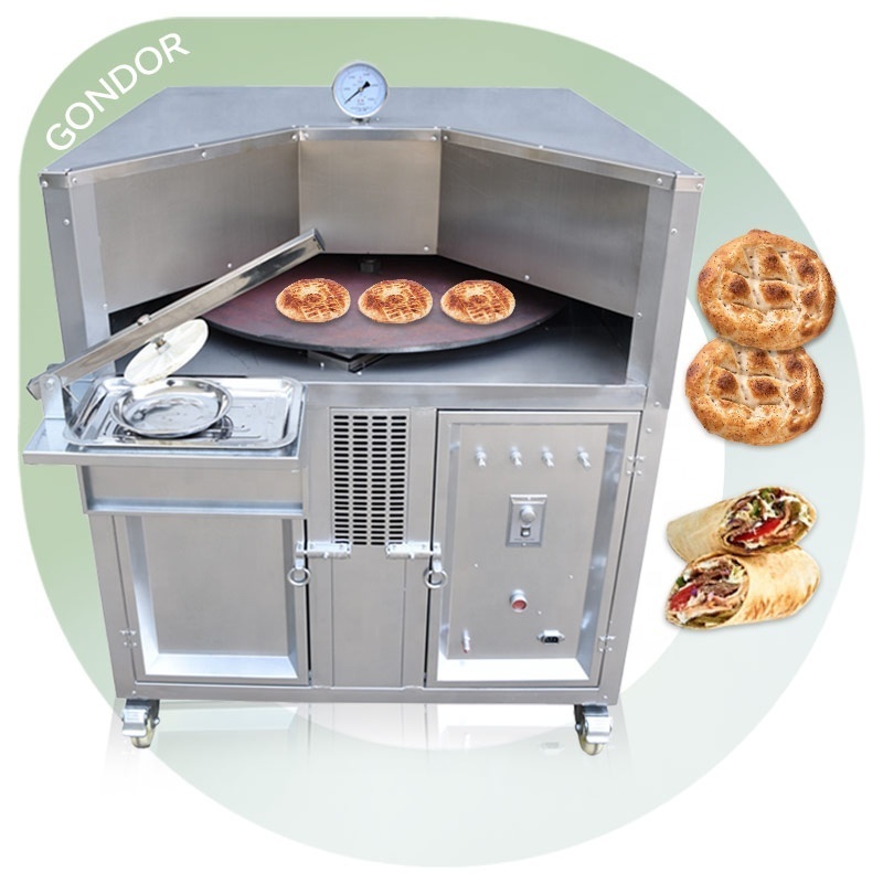 Maker Electric Rotate Pita Roti Arabic Rotary Tandoori Naan Bread Machine Gas Tandoor Oven for Home