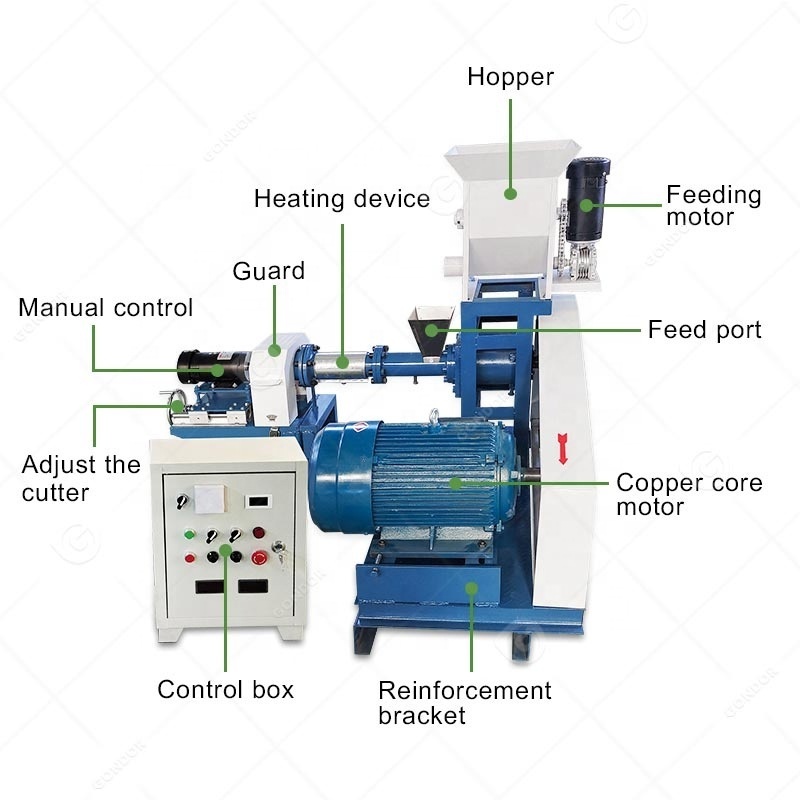 Dry Small Mill Cat Animal Price Pellet Float Fish Dog Make Extruder Pet Food Feed Processing Machine For