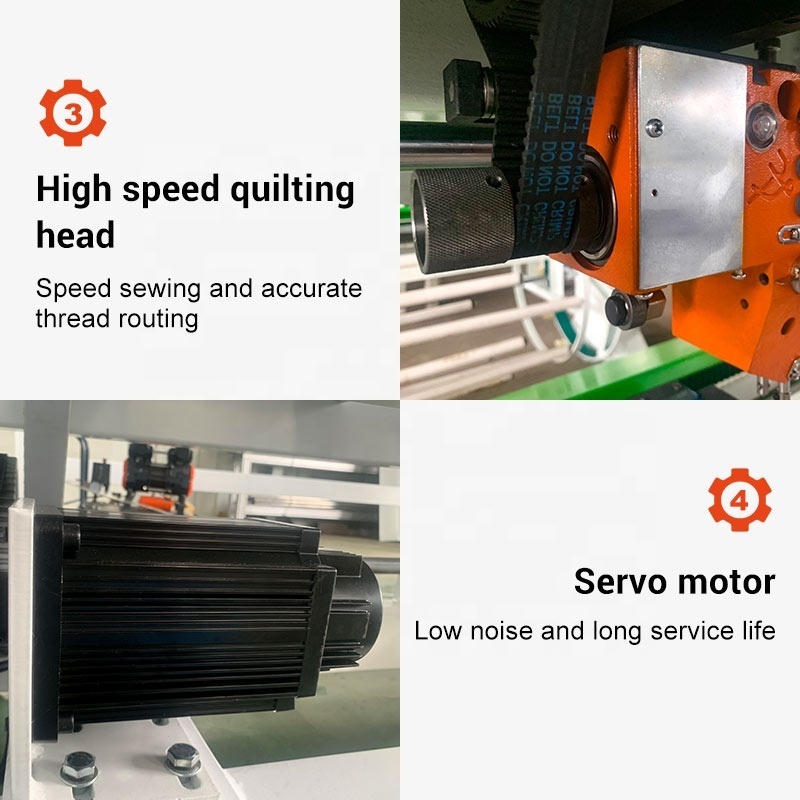 Cnc Silk Top Quilt Make Machine Ultrasonic Servo Motor Blanket Sewing for the Mattress per Roll Used