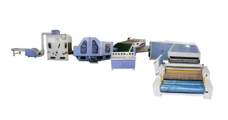 Fiber Springg . 3D Foam Quilt  Blanket Mattress Production Line Make Machine