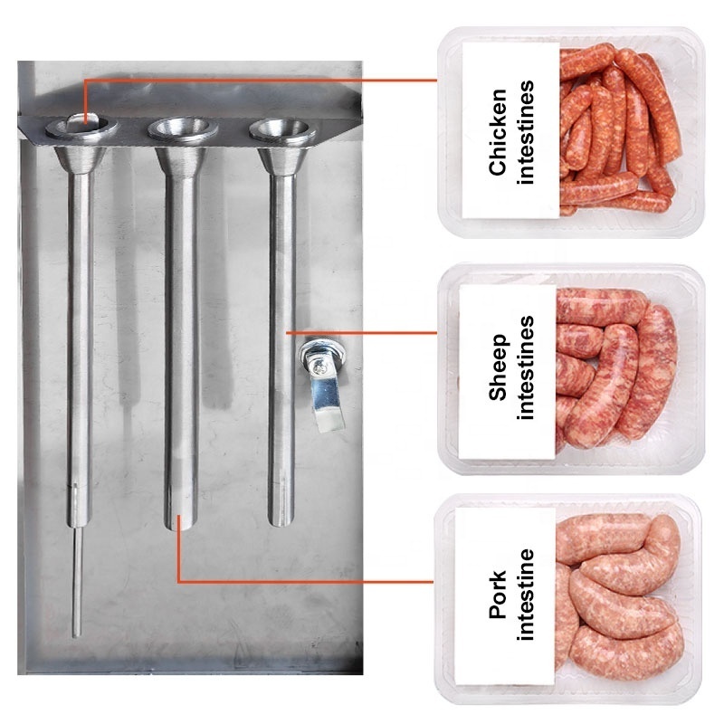 Small 26l Sausage Enema Make Filler Stuffer I German Hungarian Electric Enema Extruder Fill Machine