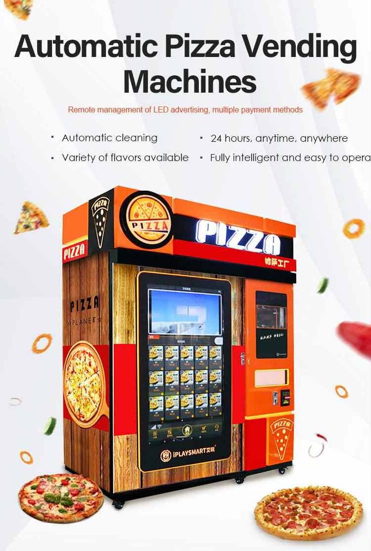 Outdoor Fully Automatic Let's Hot Food Robot Lets Fast the Pizza Make Pizza Vending Machine for Sale