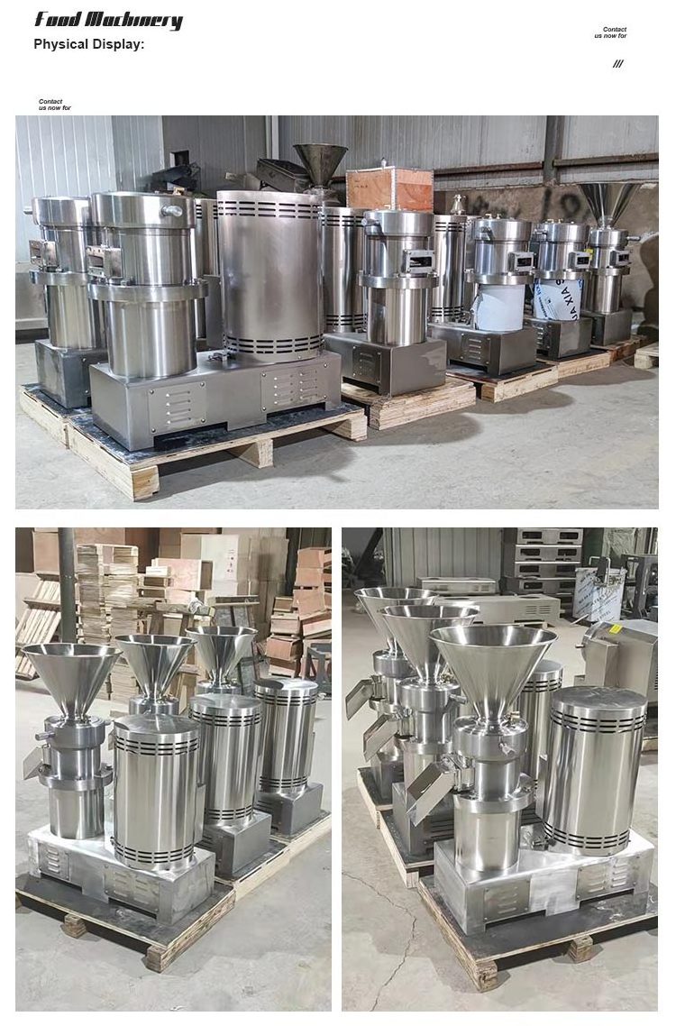 Peanut Butter Mini Or Small Colloid Miller Mill Ce 15kw make Pistachio Sauce Tigernut Milk Machine Vertical Nut Grinder