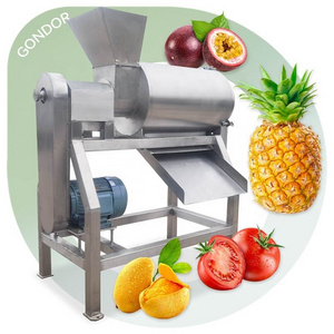 Industrial Vegetable Mango Puree Passion Fruit Machine Pineapple Jam Make Pulp Extractor Cherry Pulper