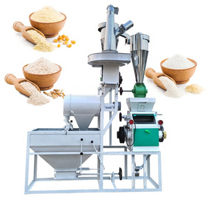 Cassava 10 Tpd Nuts Commercial Wheat Maize Corn Mill Process Grinder Miller Flour Milling Machine for Siberian Semolina