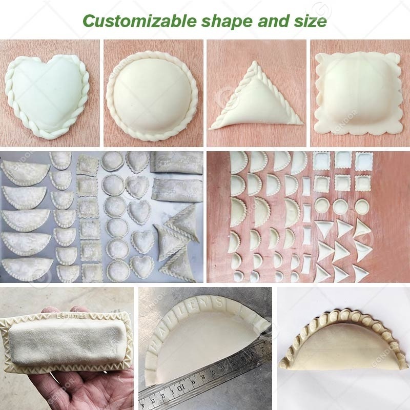 Small Automatic Part Momos Empanada Dumpling Pastry Samosa Fold Make Machine Price for Make Dumpling