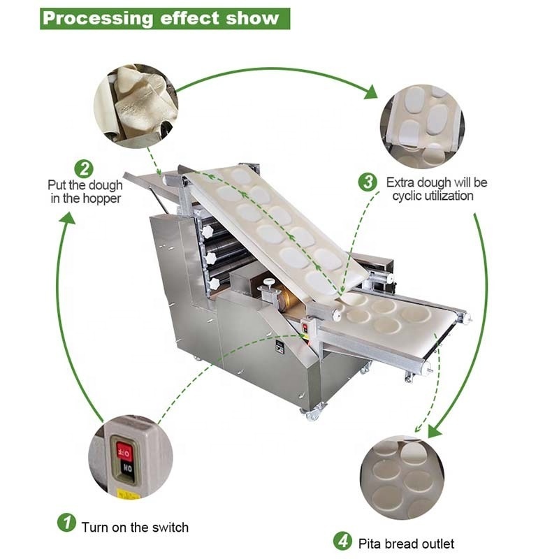 Fully Automatic Lebanese Arabic Pita Bread Machine Sell New Shawarma Lavash Naan Chapati Roti Make Maker