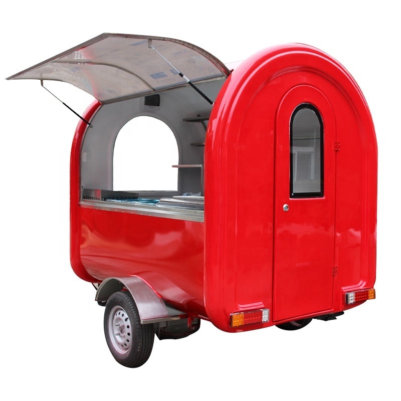 Hot Dog Burger Trailer Turkey Mobile Coffee Food Car 2020 Kebab Food Truck BBQ Trailer for with Porch Sale