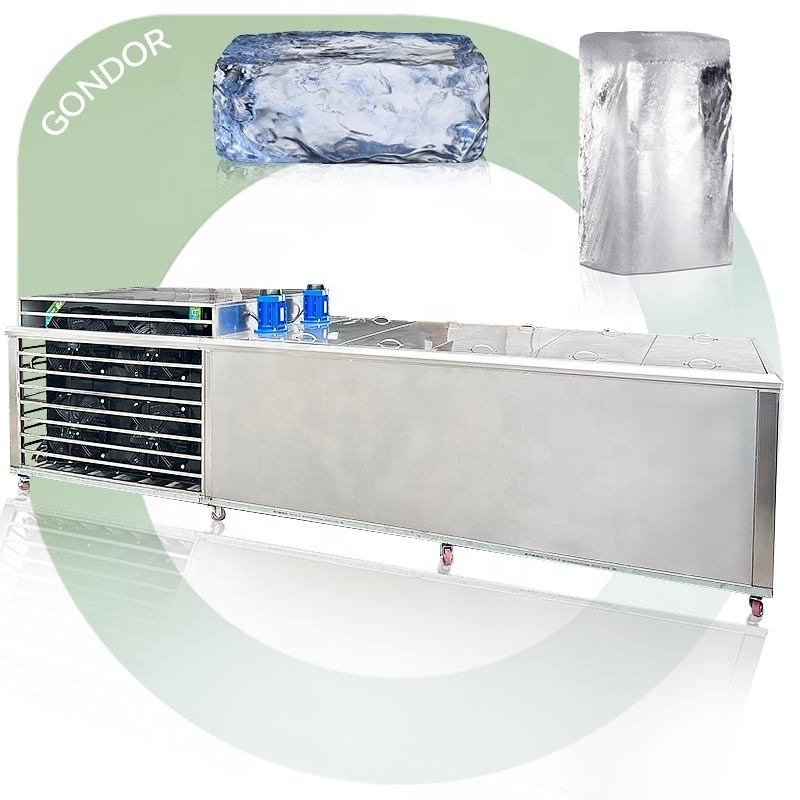 Industrial Commercial Fish 5 Ton Brine Cheap Mould Ice Cube Block Make Machine Sale for Turkish South Africa