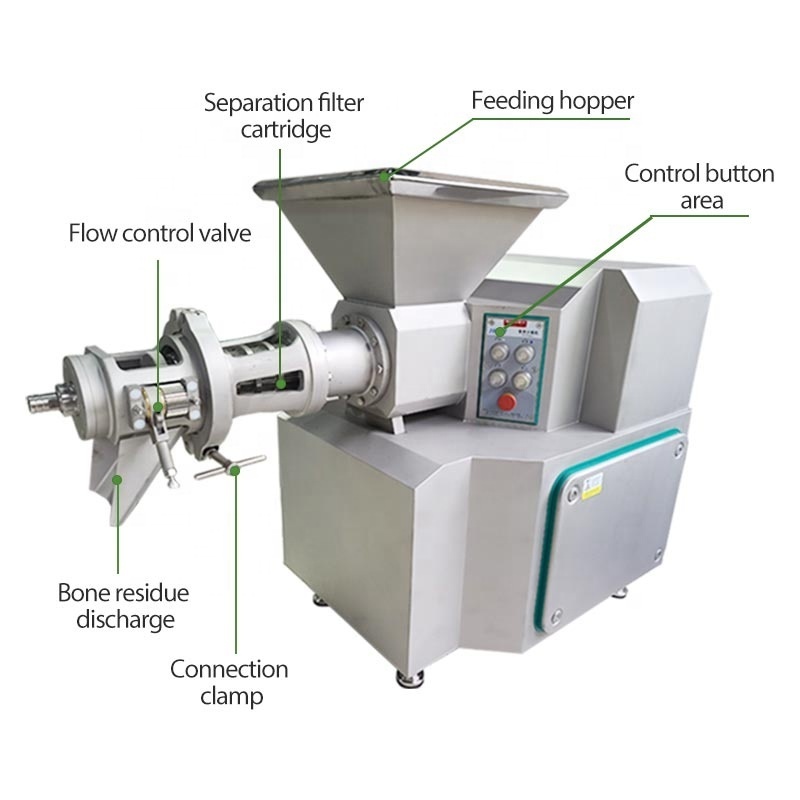 Low Temperature Industrial Chicken Drumstick Meat and Poultry Fresh Separator Debone Deboner Machine