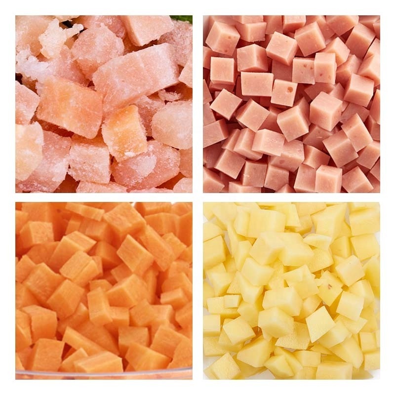 Commercial Fresh Beef Dice Cheese Cutter Cubic Chicken Dicer Qd-03 Frozen Meat Cube Cut Machine