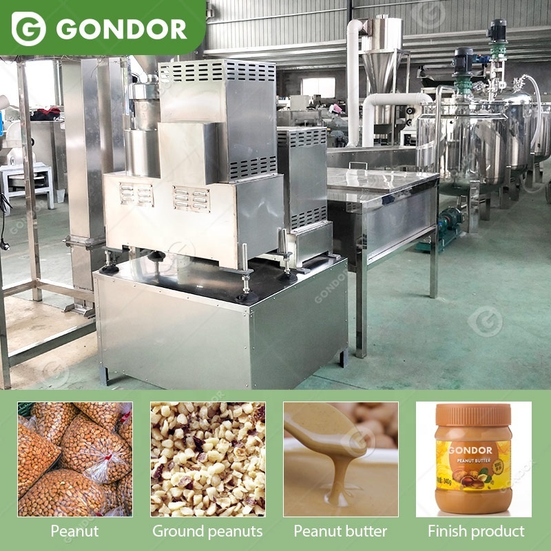 Commercial Tahini Oem Peanut Paste Butter Processing Process Make Machine Production Line for Price