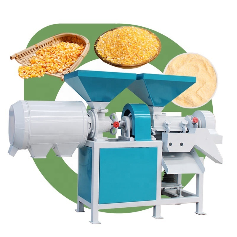 Commercial Multifunction Crack Corn Peel Mealie Meal Milling Make Maize Flour Process Grit Mill and Machine