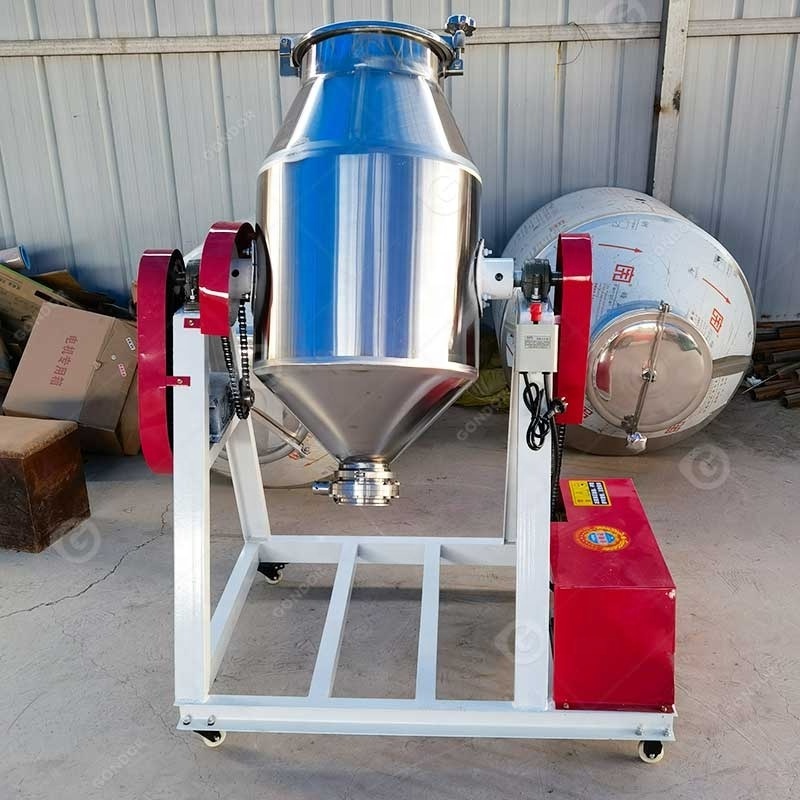 Electric Spice Tumbler 100l Barrel Stainless Steel Durable Rotary Food Plastic Automatic Lab Drum Mixer