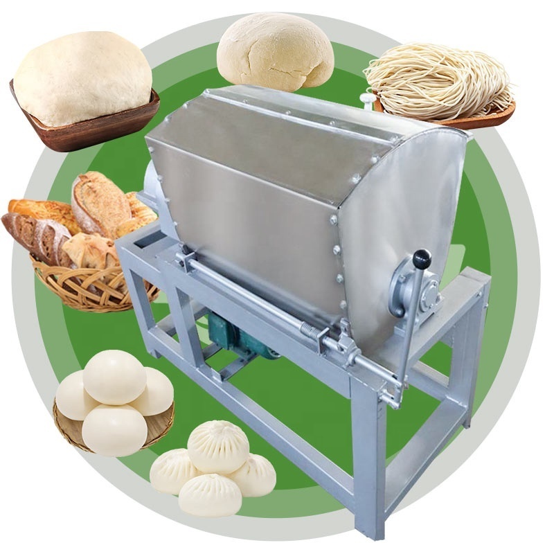 Electric 400kg Bread Knead Dough Mixer Horizontal Cheap Industry Flour Mix Machine