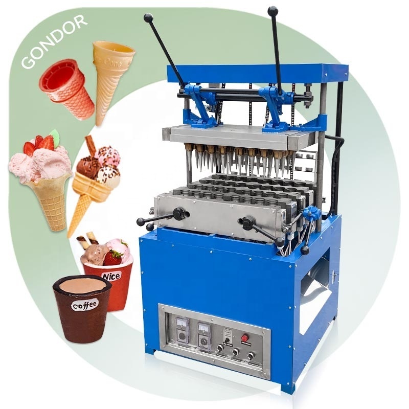 Manual Wafer Biscuit Automatic India Roller Sale Waffle Snow Sugar Pizza Ice Cream Cone Big Machine for