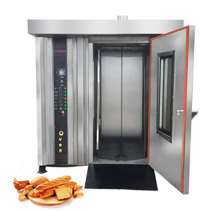 Industry 32 Tray Bread Bake Rotate Bekary Equipment Used Convection Rotary Oven Price for Bakery