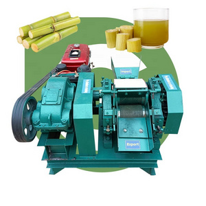 Sugarcane Pressing Industry Juice Extractor Price Hand Two Diesel Engine Sugar Cane Mill Crusher Machine for Sale