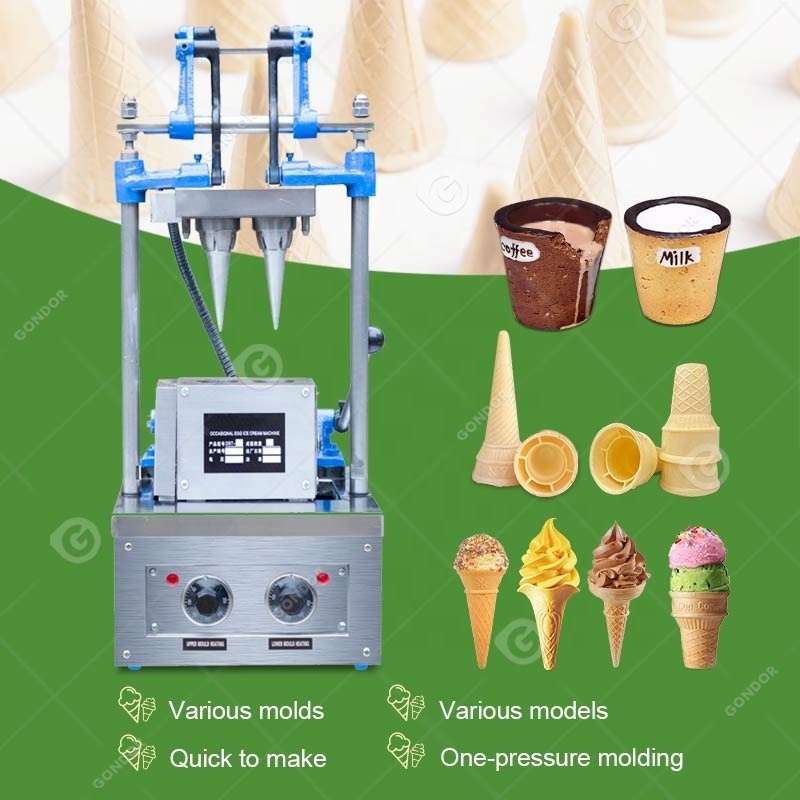 Manual Wafer Biscuit Automatic India Roller Sale Waffle Snow Sugar Pizza Ice Cream Cone Big Machine for