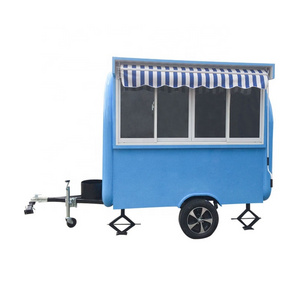 Ice Cream Cart Churro Food Trailer Catering Mexican UK Trailer Enclosed Hot Dog Cart for Sale Canada