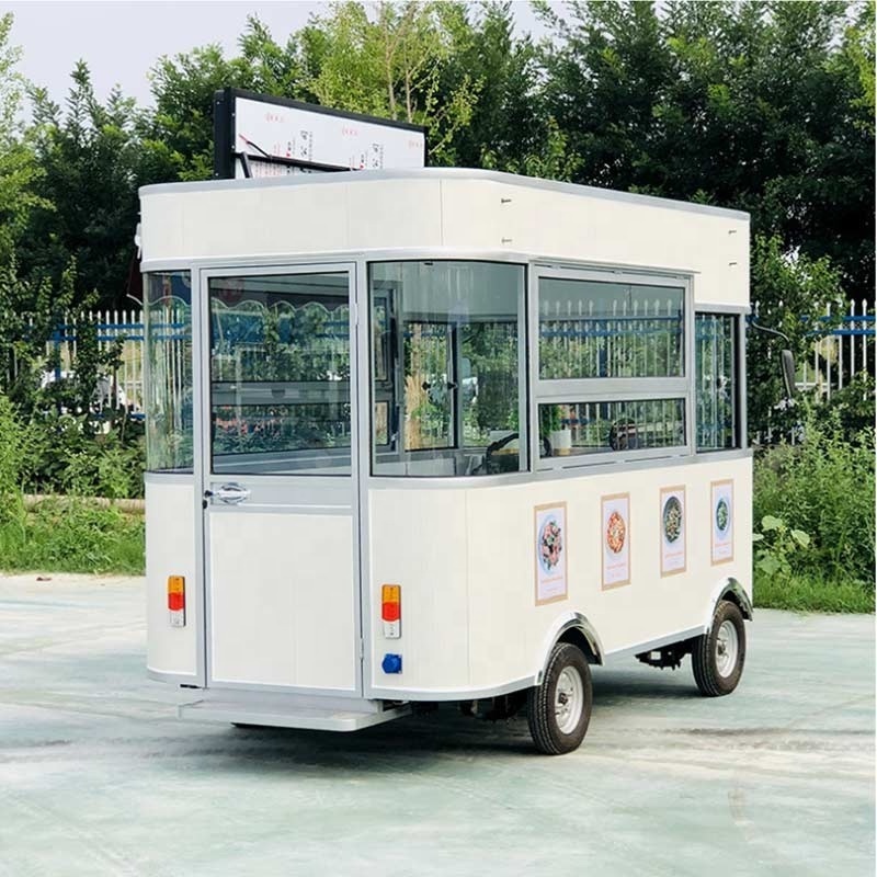 Mini Electric Coffee Burger Cart Food Truck Mobile Tuk Tuk Frozen and Warm for Sale Usa Food Kiosk